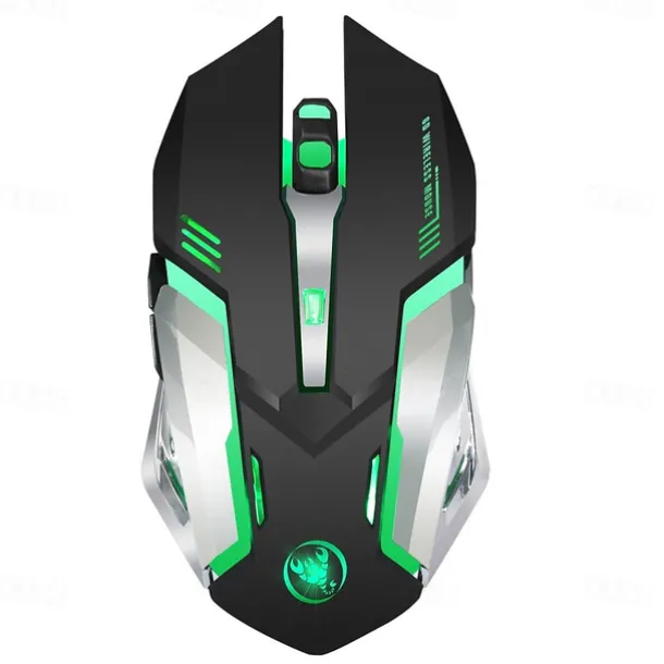 HXSJ M10 2.4Ghz Wireless Gaming Mouse 2400dpi Built-in Battery Rechargeable 7 Color Backlight Breathing Comfort Gamer Mice