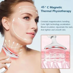 HY48 Neck Anti Wrinkle Face Lifting Beauty Device Led Photon Therapy Skin Tighten Reduce Double Chin Remove Neck Lines