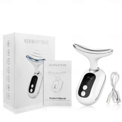 HY48 Neck Anti Wrinkle Face Lifting Beauty Device Led Photon Therapy Skin Tighten Reduce Double Chin Remove Neck Lines