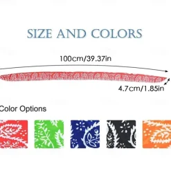 Ice Cooling Scarf Cooling Neck Bandana Cooling Neck Wraps Cooling Headband Summer Cooling Bandana for Men Women Outdoor Activities, Multicolored