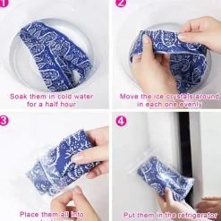Ice Cooling Scarf Cooling Neck Bandana Cooling Neck Wraps Cooling Headband Summer Cooling Bandana for Men Women Outdoor Activities, Multicolored