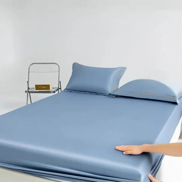 Ice Silk Bed Sheet One-piece Comfortable Summer Cool Bed Cover Mattress Cover Dust Cover Protection