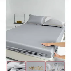 Ice Silk Bed Sheet One-piece Comfortable Summer Cool Bed Cover Mattress Cover Dust Cover Protection