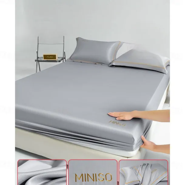 Ice Silk Bed Sheet One-piece Comfortable Summer Cool Bed Cover Mattress Cover Dust Cover Protection