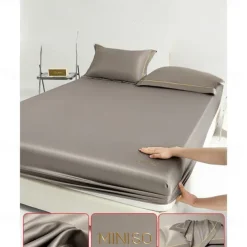 Ice Silk Bed Sheet One-piece Comfortable Summer Cool Bed Cover Mattress Cover Dust Cover Protection