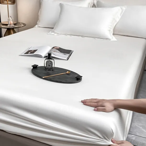 Ice Silk Bed Sheet Single Piece Summer Ice Silk Bed Cover Simmons Mattress Protector Bed Cover Three Piece Set