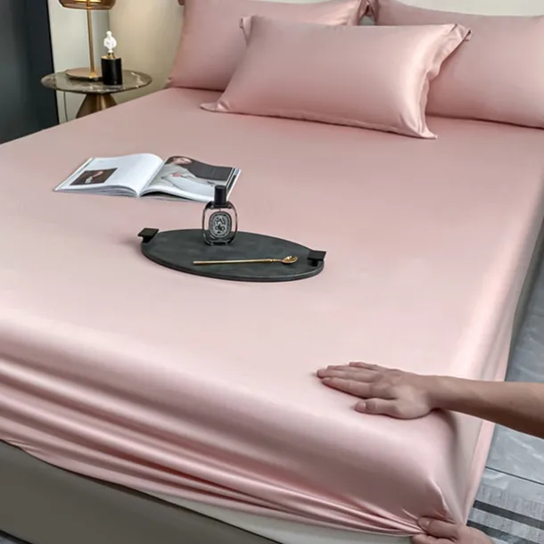 Ice Silk Bed Sheet Single Piece Summer Ice Silk Bed Cover Simmons Mattress Protector Bed Cover Three Piece Set