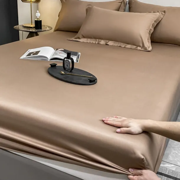 Ice Silk Bed Sheet Single Piece Summer Ice Silk Bed Cover Simmons Mattress Protector Bed Cover Three Piece Set