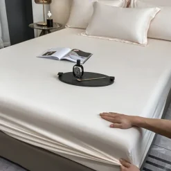 Ice Silk Bed Sheet Single Piece Summer Ice Silk Bed Cover Simmons Mattress Protector Bed Cover Three Piece Set