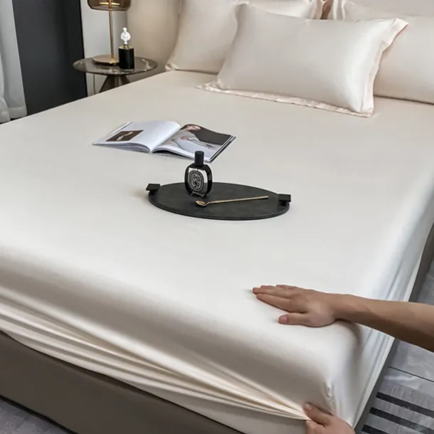 Ice Silk Bed Sheet Single Piece Summer Ice Silk Bed Cover Simmons Mattress Protector Bed Cover Three Piece Set