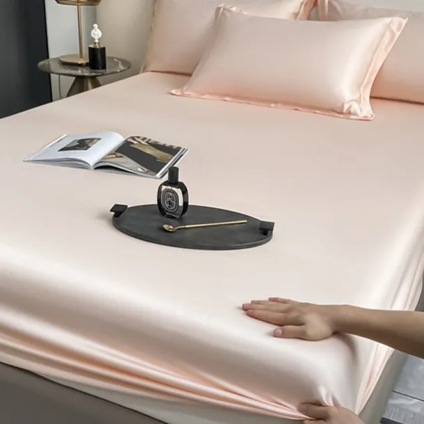 Ice Silk Bed Sheet Single Piece Summer Ice Silk Bed Cover Simmons Mattress Protector Bed Cover Three Piece Set