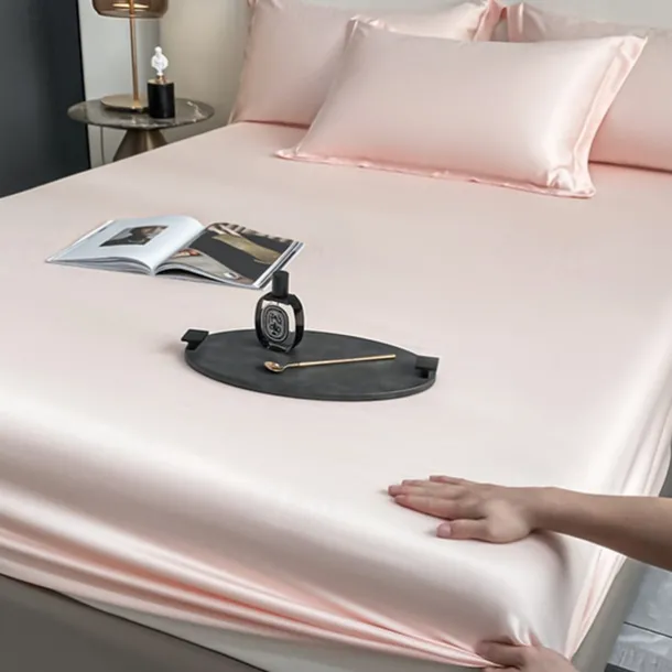 Ice Silk Bed Sheet Single Piece Summer Ice Silk Bed Cover Simmons Mattress Protector Bed Cover Three Piece Set