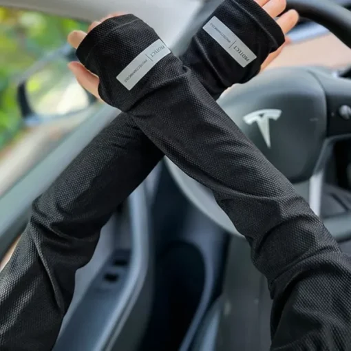 Ice Sleeves Men's Sun Protection Sleeves Summer Outdoor Anti-ultraviolet Loose Sleeves Driving Arm Sleeves