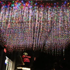 Icicle Dripping Curtain String Fairy Lights 4M - 120 LED Christmas Outdoor Window Decorations for Fairy Xmas Garden & Party Decor