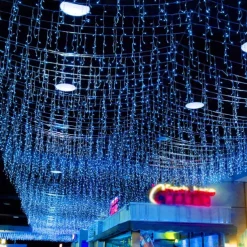 Icicle Dripping Curtain String Fairy Lights 4M - 120 LED Christmas Outdoor Window Decorations for Fairy Xmas Garden & Party Decor