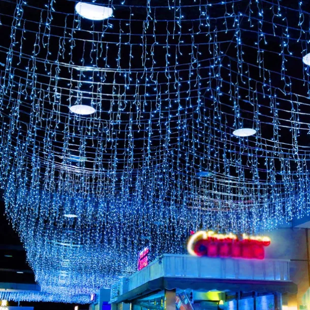 Icicle Dripping Curtain String Fairy Lights 4M - 120 LED Christmas Outdoor Window Decorations for Fairy Xmas Garden & Party Decor