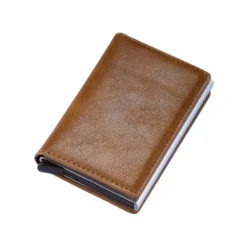 ID Credit Bank Card Holder Wallet Luxury Brand Men Anti Rfid Blocking Protected Magic Leather Slim Mini Small Money Wallets Case