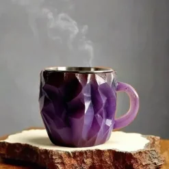 Imitation Mineral Crystal Coffee Mugs 2025 Colorful Resin Crystal - Elegant Christmas Gift for Home & Office, Ideal for Christmas