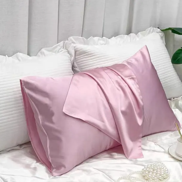 Imitation Silk Solid Color Pillowcase Envelope Pillowcase