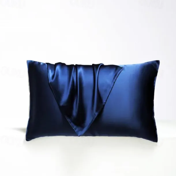 Imitation Silk Solid Color Pillowcase Envelope Pillowcase