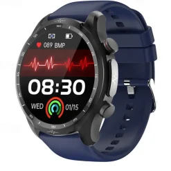 iMosi E430 Smart Watch 1.39 inch Smartwatch Fitness Running Watch Bluetooth ECG+PPG Pedometer Call Reminder Compatible with Android iOS Women Men Waterproof Media Control Message Reminder IP68 44mm