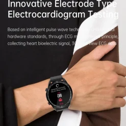 iMosi E430 Smart Watch 1.39 inch Smartwatch Fitness Running Watch Bluetooth ECG+PPG Pedometer Call Reminder Compatible with Android iOS Women Men Waterproof Media Control Message Reminder IP68 44mm