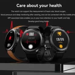 iMosi E420 Smart Watch 1.39 inch Smartwatch Fitness Running Watch Bluetooth ECG+PPG Temperature Monitoring Pedometer Compatible with Android iOS Women Men Long Standby Waterproof Media Control IP68