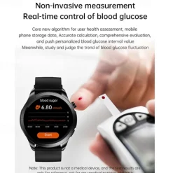 iMosi E420 Smart Watch 1.39 inch Smartwatch Fitness Running Watch Bluetooth ECG+PPG Temperature Monitoring Pedometer Compatible with Android iOS Women Men Long Standby Waterproof Media Control IP68