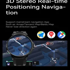 IMOSI 1.8-inch Smart Watch 4G Network SIM Card Google Play Download APP Camera GPS WIFI Call 4G/32GB ROM Android Men Smartwatch