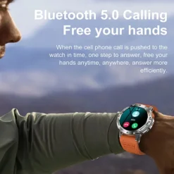 iMosi K65 Smart Watch 1.43 inch Smartwatch Fitness Running Watch Bluetooth Pedometer Call Reminder Activity Tracker Compatible with Android iOS Women Men Hands-Free Calls Waterproof Media Control IP