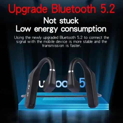 iMosi Q1 Bone Conduction Headphone Ear Hook Bone Conduction Headphones Bluetooth 5.2 Sports Waterproof Ergonomic Design