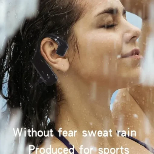 iMosi Q1 Bone Conduction Headphone Ear Hook Bone Conduction Headphones Bluetooth 5.2 Sports Waterproof Ergonomic Design