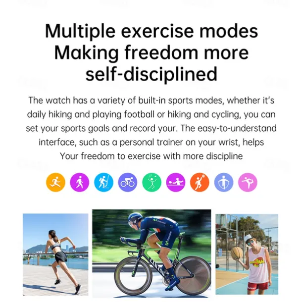 iMosi QW32 Smart Watch 1.28 inch Smartwatch Fitness Running Watch Bluetooth ECG+PPG Pedometer Call Reminder Compatible with Android iOS Women Men Hands-Free Calls Waterproof Media Control IP 67 46mm