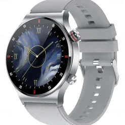 iMosi QW32 Smart Watch 1.28 inch Smartwatch Fitness Running Watch Bluetooth ECG+PPG Pedometer Call Reminder Compatible with Android iOS Women Men Hands-Free Calls Waterproof Media Control IP 67 46mm