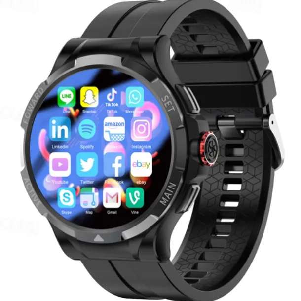 iMosi V10 Smart Watch 1.43 inch Smartwatch Fitness Running Watch 4G Pedometer Call Reminder Activity Tracker Compatible with Smartphone Men Waterproof Long Standby Hands-Free Calls IP 67 47mm Watch