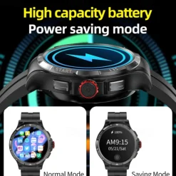 iMosi V10 Smart Watch 1.43 inch Smartwatch Fitness Running Watch 4G Pedometer Call Reminder Activity Tracker Compatible with Smartphone Men Waterproof Long Standby Hands-Free Calls IP 67 47mm Watch