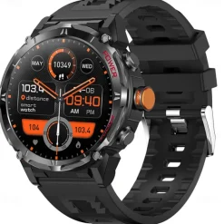 iMosi Y8 Smart Watch 1.43 inch Smartwatch Fitness Running Watch Bluetooth Pedometer Call Reminder Activity Tracker Compatible with Android iOS Men GPS Long Standby Hands-Free Calls IP 67 52mm Watch