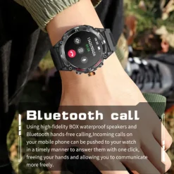 iMosi Y8 Smart Watch 1.43 inch Smartwatch Fitness Running Watch Bluetooth Pedometer Call Reminder Activity Tracker Compatible with Android iOS Men GPS Long Standby Hands-Free Calls IP 67 52mm Watch