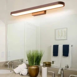 15.6in 23.5in 31.2in Modern and Minimalist Led Wall Lamp Living Room Bedroom Bathroom Dressing Table Black Coffee Mirror Front lamp AC220V AC110V