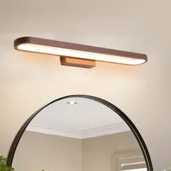 15.6in 23.5in 31.2in Modern and Minimalist Led Wall Lamp Living Room Bedroom Bathroom Dressing Table Black Coffee Mirror Front lamp AC220V AC110V