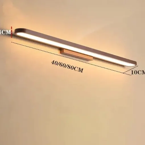 15.6in 23.5in 31.2in Modern and Minimalist Led Wall Lamp Living Room Bedroom Bathroom Dressing Table Black Coffee Mirror Front lamp AC220V AC110V