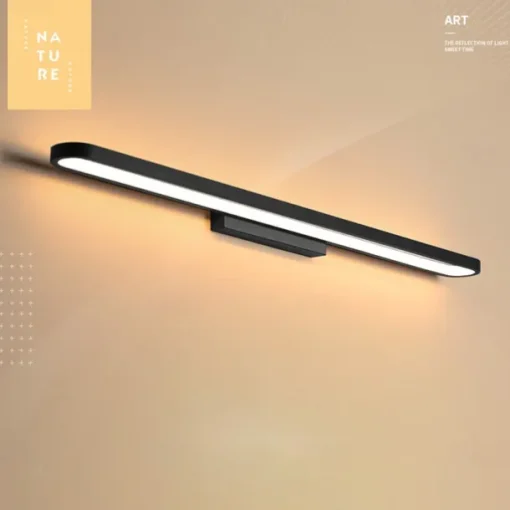 15.6in 23.5in 31.2in Modern and Minimalist Led Wall Lamp Living Room Bedroom Bathroom Dressing Table Black Coffee Mirror Front lamp AC220V AC110V