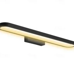 15.6in 23.5in 31.2in Modern and Minimalist Led Wall Lamp Living Room Bedroom Bathroom Dressing Table Black Coffee Mirror Front lamp AC220V AC110V