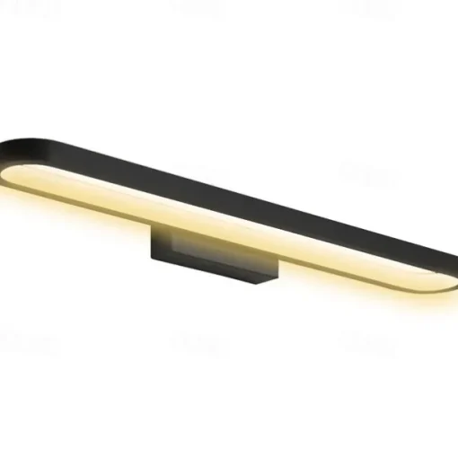 15.6in 23.5in 31.2in Modern and Minimalist Led Wall Lamp Living Room Bedroom Bathroom Dressing Table Black Coffee Mirror Front lamp AC220V AC110V