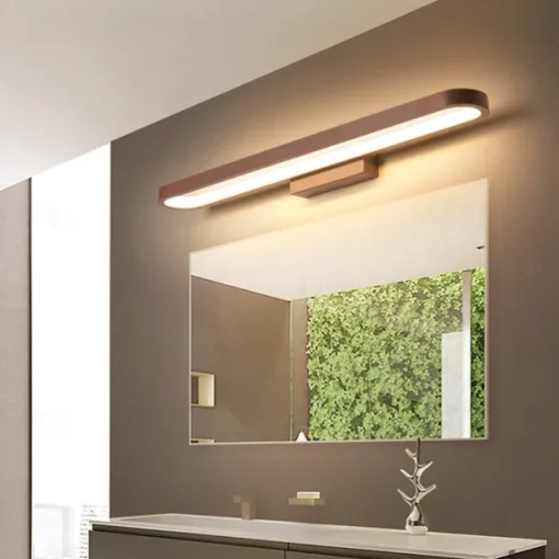 15.6in 23.5in 31.2in Modern and Minimalist Led Wall Lamp Living Room Bedroom Bathroom Dressing Table Black Coffee Mirror Front lamp AC220V AC110V