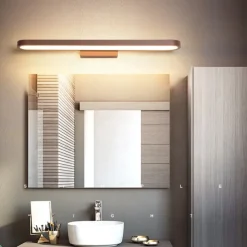 15.6in 23.5in 31.2in Modern and Minimalist Led Wall Lamp Living Room Bedroom Bathroom Dressing Table Black Coffee Mirror Front lamp AC220V AC110V