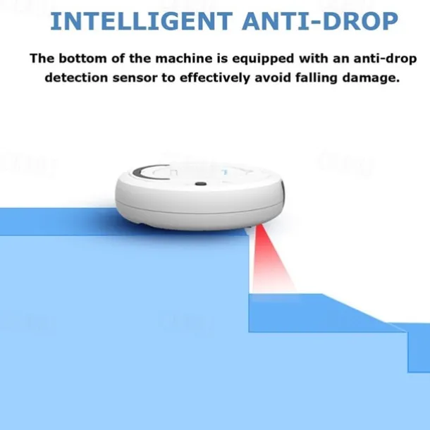 3-in-1 Auto Sweeping Robot 1800PA Strong Suction Smart Floor CleanerRechargeable Smart Sweeping Robot Dry Wet Sweeping Vacuum Cleaner Strong Suction Robot Cleaner for Home