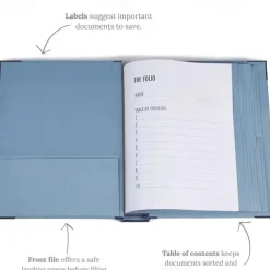 In Case I Go Missing Binder Manila Pocket Folder Organ File Bag