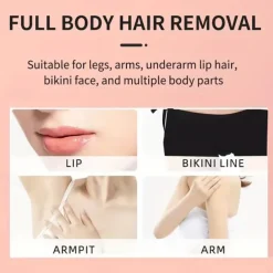 4-In-1 Cordless Electric Razor Rechargeable Portable Trimmer Set Painless Full Body Razor Eyebrow Nose Face Bikini Leg And Armpit Shaving Set