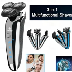 3-in-1 Hair Trimmer Multifunctional Hair Clipper All-in-one Nose Hair Trimmer Shaver Safe Non-stuck Men's Home Hair Care